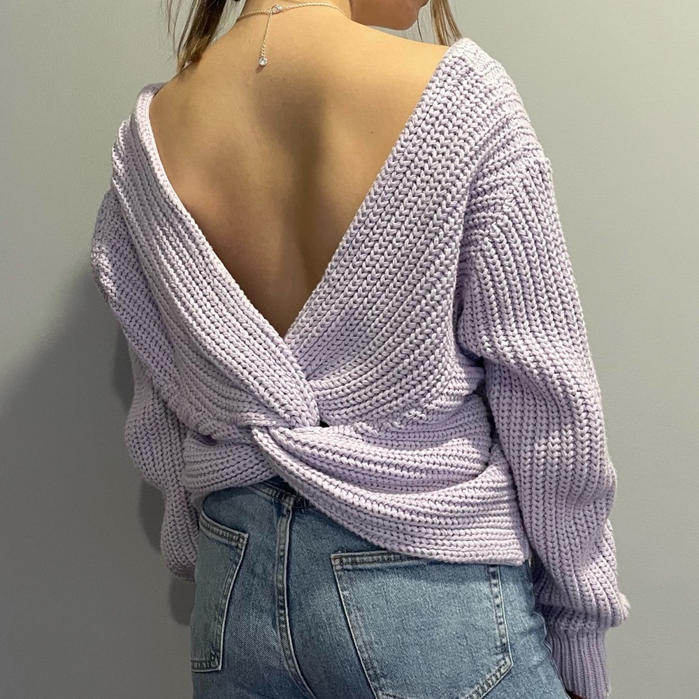 LA hearts cross back sweater